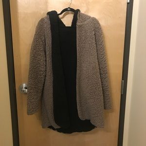 Urban Outfitters Reversible Teddy Coat